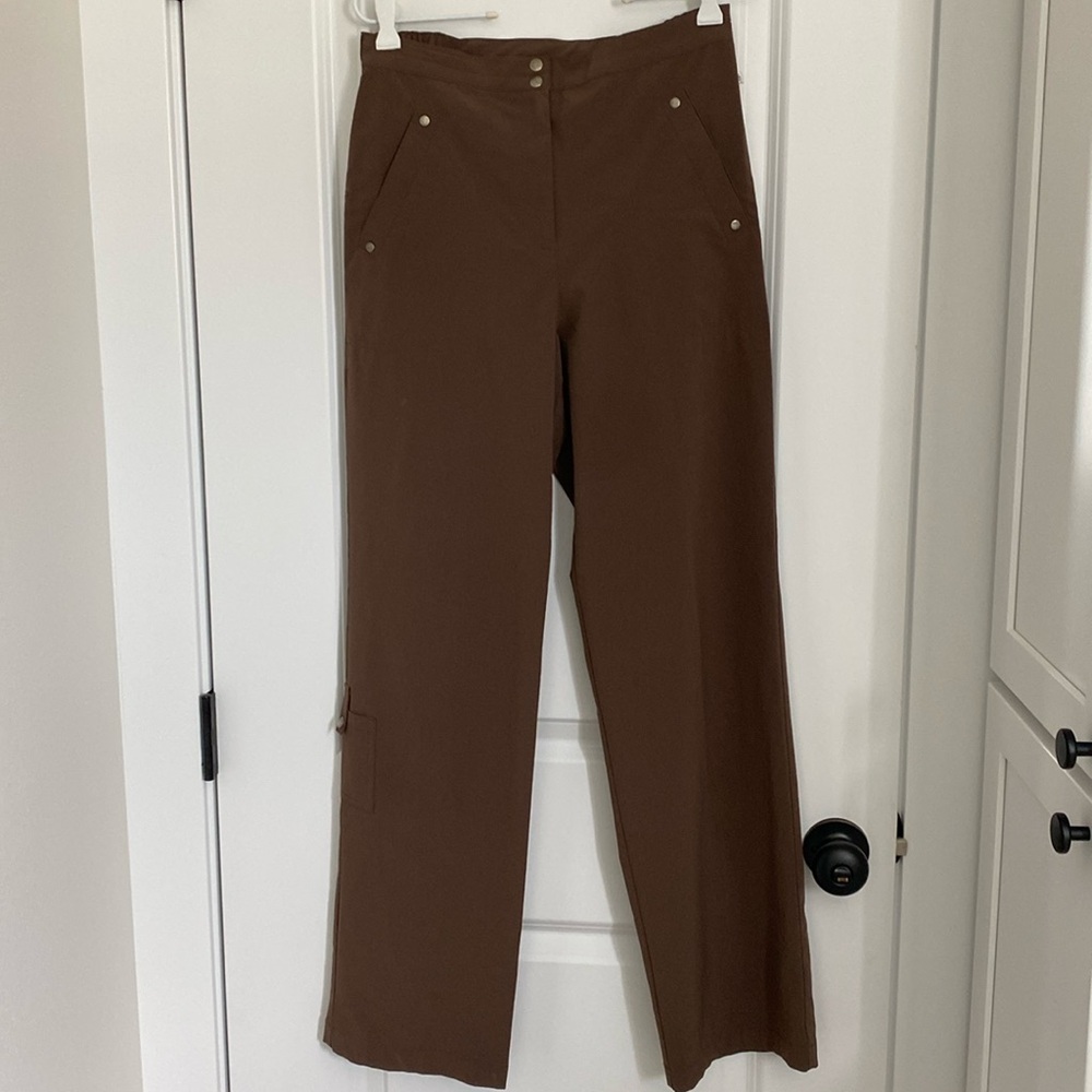 Chico's Zenergy Brown Long Pants for Effortless Style Size 0